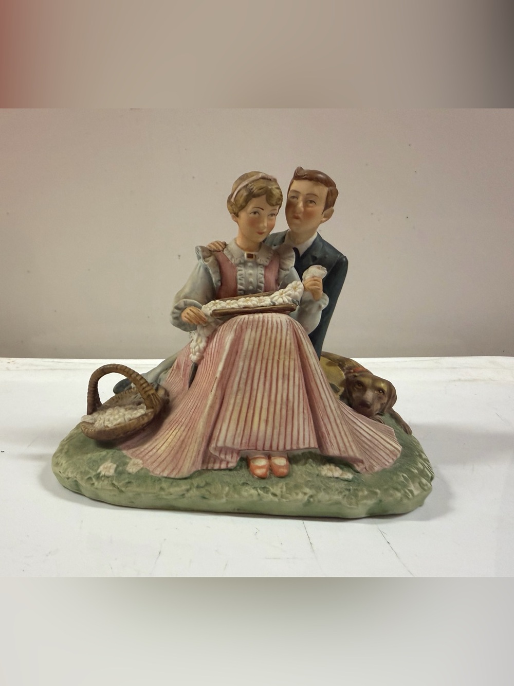 Vintage Gorham Norman Rockwell Figurine Summer Sweet Song So Young